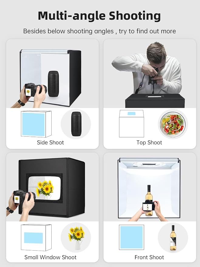 Glendan Light Box Photography, Portable Photo Studio Light Box - Image 5