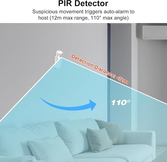 Wireless Home Security System, SOS Button, Door/Window Sensors, APP Insta Alert - Image 5