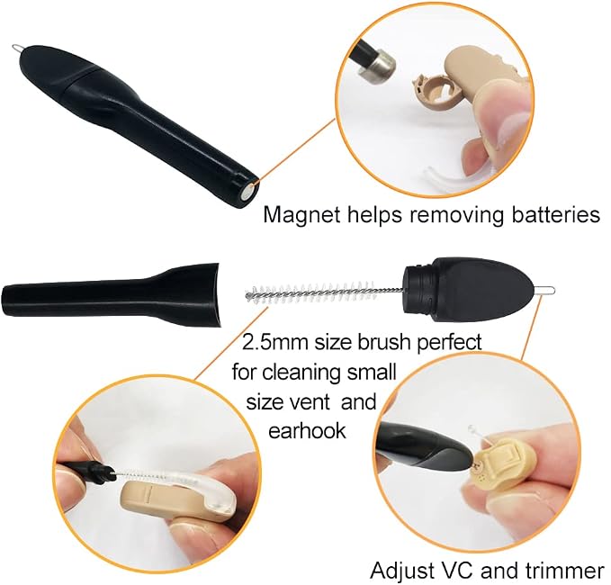 12 Pieces Hearing Aid Cleaning Brush Kits Tools - Image 3