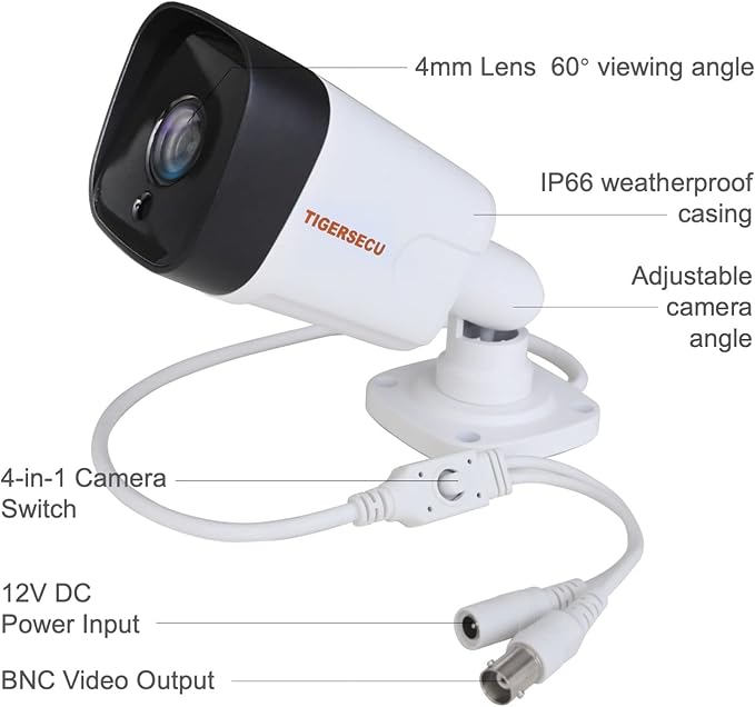 TIGERSECU 5MP Metal Long Range Security Camera - Image 6