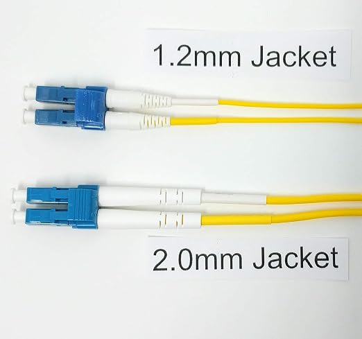 1 Meter Singlemode Duplex 1.2mm Ultra High Density Fiber Optic Cable - Image 5
