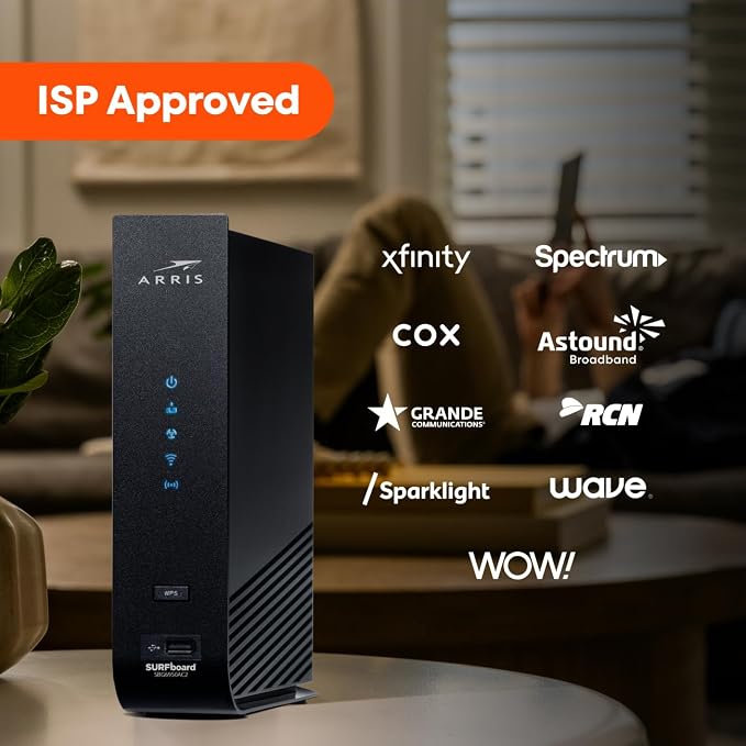 ARRIS Surfboard SBG6950AC2 DOCSIS 3.0 Cable Modem & AC1900 Wi-Fi Router - Image 12
