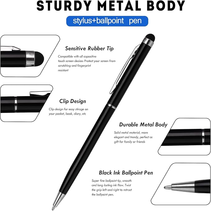 15 Pack Stylus Pens for Touch Screens Stylus Pen Compatible - Image 2