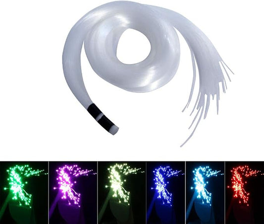 AKEPO Fiber Optic Light End Glow Cable 50pcs Ф0.03in 9.8ft/3m PMMA Plastic Cable by AKEPO