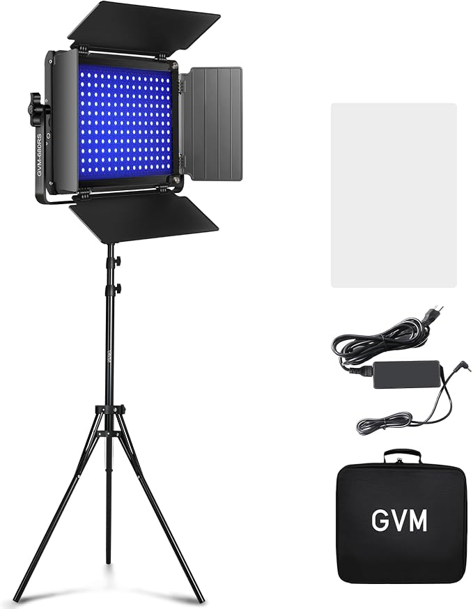 GVM Upgraded 680 RGB LED Video Light by GVMGreatVideoMaker