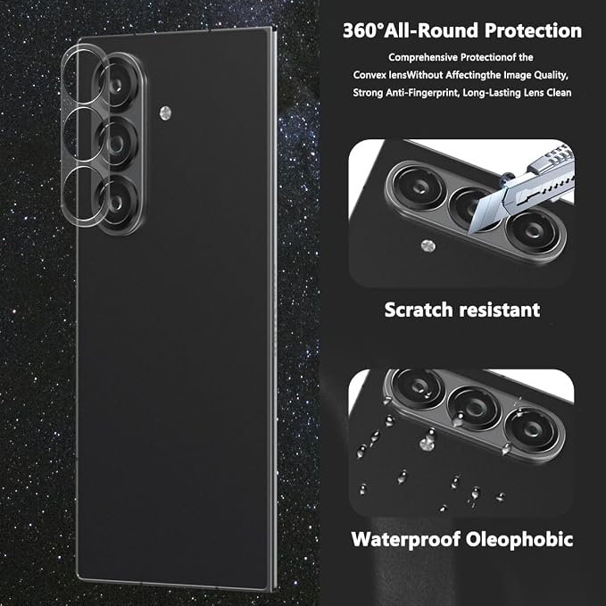 3+2 Pack Tempered Glass for Samsung Galaxy Z Fold 7 Screen Protector - Image 5