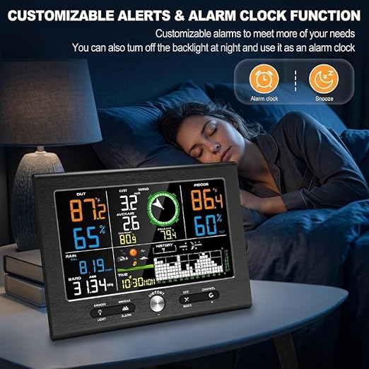 Urageuxy Wireless Weather Station Indoor Outdoor, Home Weather Stations - Image 5