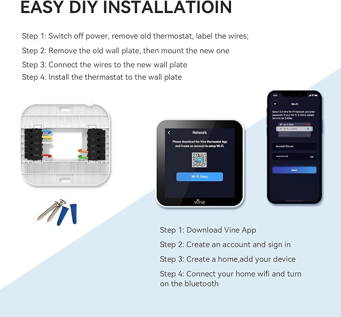 vine Programmable Thermostat for House - Image 7