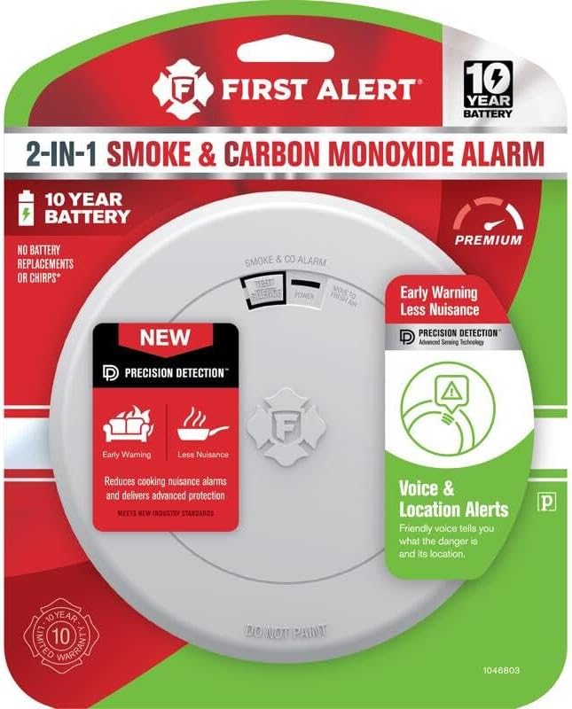 First Alert 10 Year Battery-Powered Photoelectric Smoke and Carbon Monoxide by FirstAlert