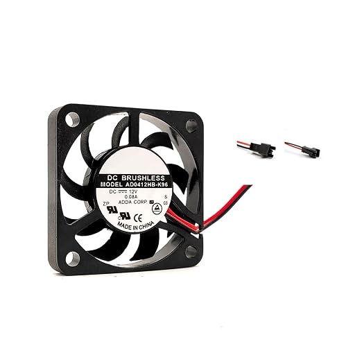 40mm X 07mm Mini Fan 40 X 40 X 07mm, AD0412HB-K96, 4CM PC Cooling Fans 12V 0.08A - Image 2