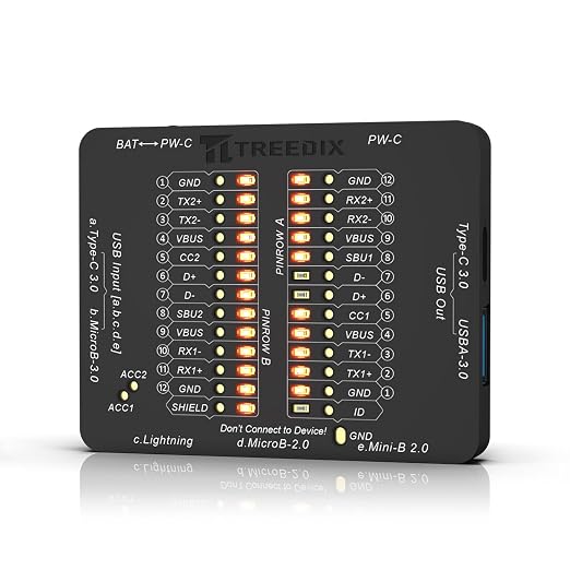 Treedix USB Cable Tester USB Cable Checker Data Wire Fast Detection by Treedix