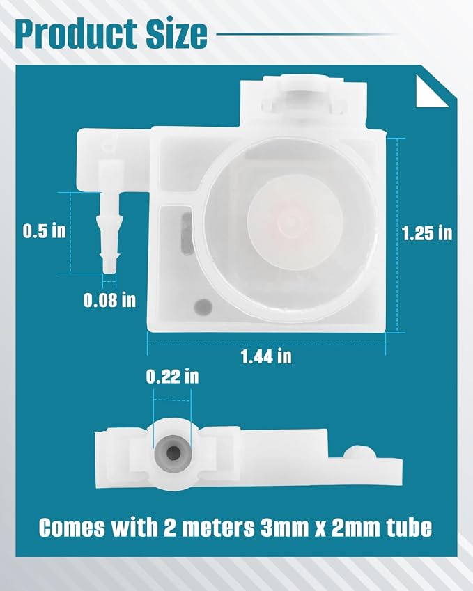 Ink Tube and Damper Set Fit for E-pson L1800 R1390, Ink Damper Dumper - Image 3