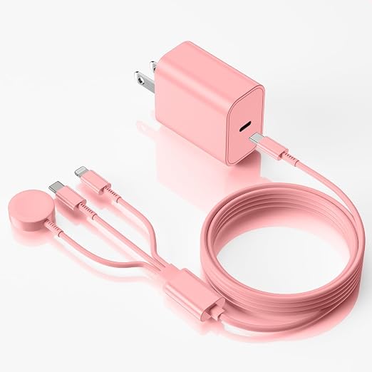 Upgraded Apple Watch Charger, 3 in 1 Multi Charging Cable 6FT, Magnetic Fast by Gyusity
