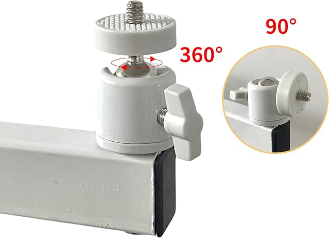 Universal 1/4" Swivel Mini Ball Head Tripod Mount 360 Degree Rotating Adapter - Image 4