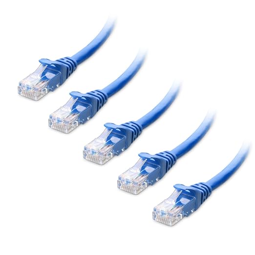 Cable Matters 10Gbps 5-Pack Snagless Cat 6 Ethernet Cable - 14ft by CableMatters