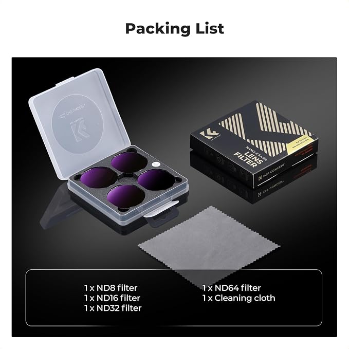 K&F Concept Snap on Fit ND Filter Kit Compatible - Image 7