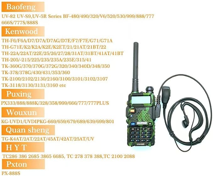 2-Pack Two-Way Radio Earpiece - Image 5