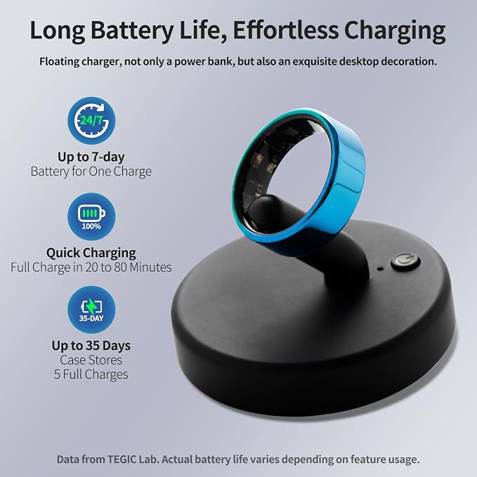Mirlray Smart Ring for Women & Men, Smart Ring Health Tracker, Blood Oxygen & - Image 4