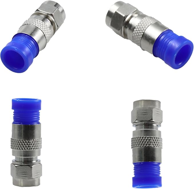 25Pcs RG6 F Type Connector Coaxial Compression Fitting, Cable Modem, Aerial - Image 2