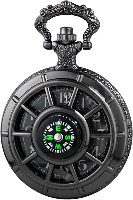 Men's Pocket Watch, Arabic Digital Dial Pocket Watches - Image 7
