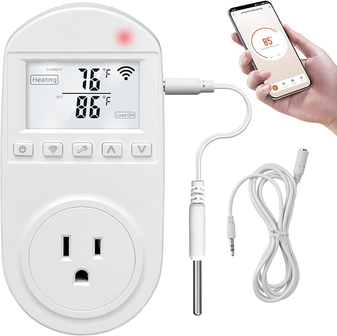New Generation! Briidea Smart WiFi Temperature Control Outlet Compatible by briidea