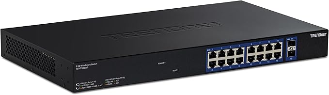 TRENDnet 18-Port Multi-Gig Web Smart Switch, TEG-3182WS, 16 x 2.5Gb Ports by TRENDnet