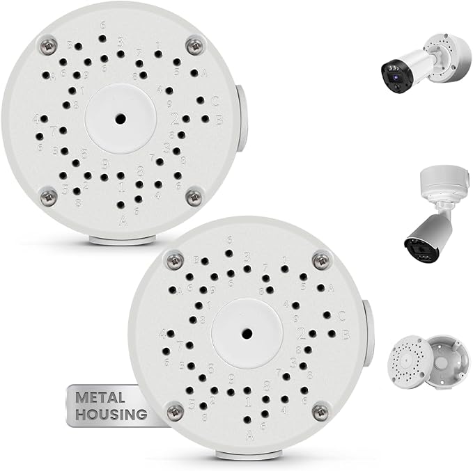 Metal Universal Bullet Security Camera Junction Box, Mount Bracket Base by KURIAUDDO
