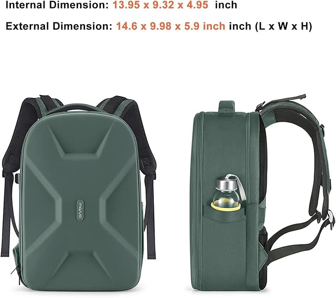 MOSISO Camera Backpack, DSLR/SLR/Mirrorless Photography Camera Bag Full Open - Image 7