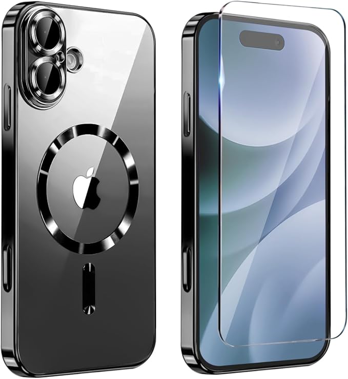 Magnetic Glossy Case for iPhone 17, iPhone17 Phone Case Slim Clear Luxury by Unknown