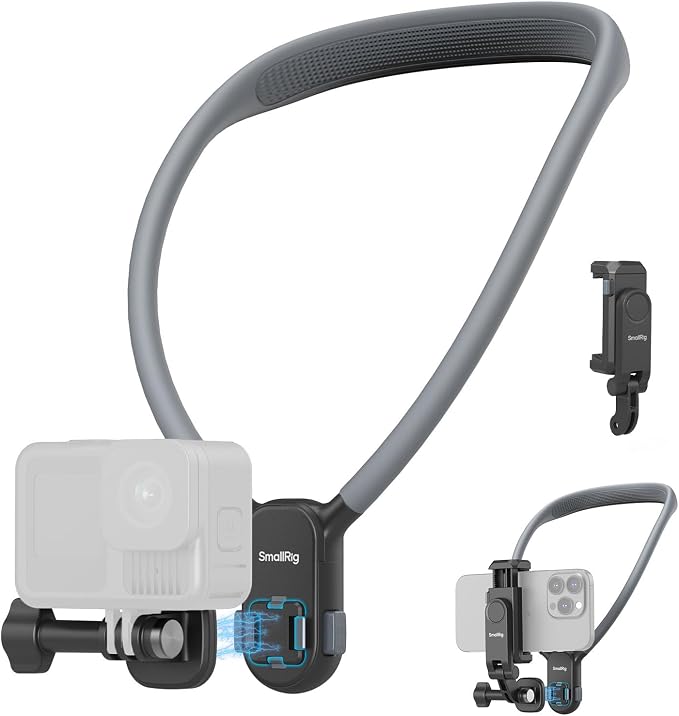 SMALLRIG Magnetic Neck Mount for Action Cameras & Phones, Comfortable POV by SmallRig