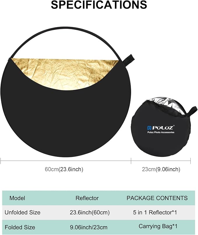 PULUZ 5-in-1 Collapsible Reflector - Image 5