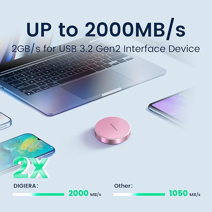 DIGIERA 1TB Magnetic Portable SSD, External Solid State Drives - Image 4