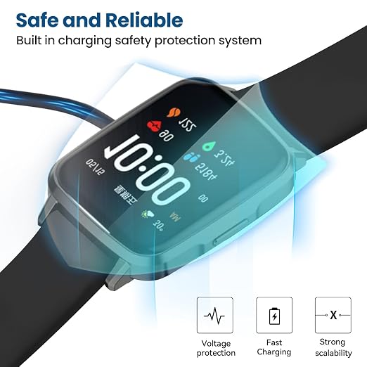 Magnetic 2 Pin Smart Watch Charger Cable Adapter, Compatible - Image 4