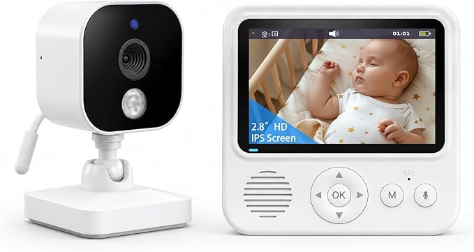 Baby Monitor with Camera and Audio, No WiFi Baby Monitor with 2.8" IPS Screen by Unknown