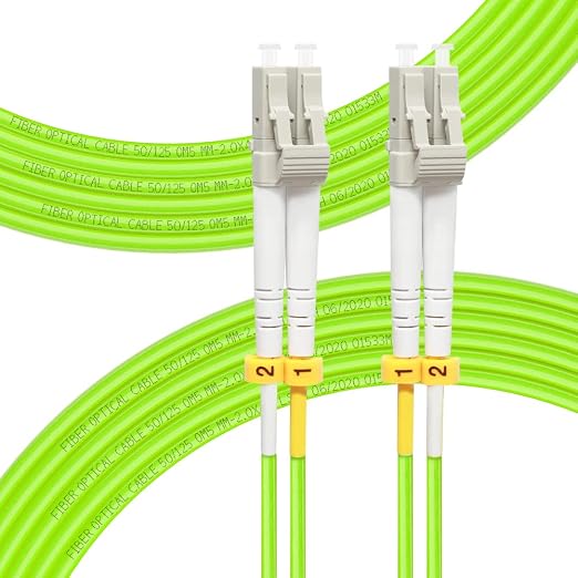 FLYPROFiber- 10M/33ft OM5 LC to LC Fiber Patch Cable, Length Options: 0.2m-20m by FLYPROFiber