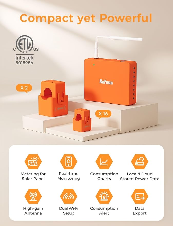 Refoss Smart Home Energy Monitor, Native Open API & Web UI, Real Time - Image 8