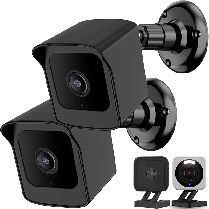 PEF Mount for All-New Wyze Cam V4/Cam V3, Weatherproof Protective Cover and 360 by PEF