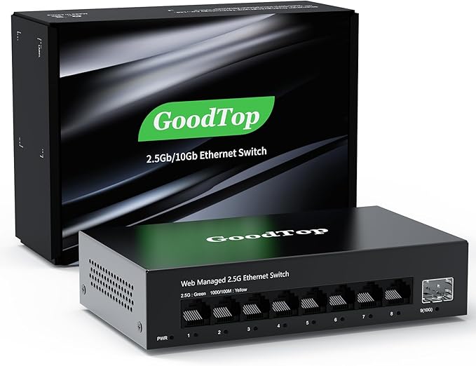8 Port 2.5G Managed Ethernet Switch by GoodTop