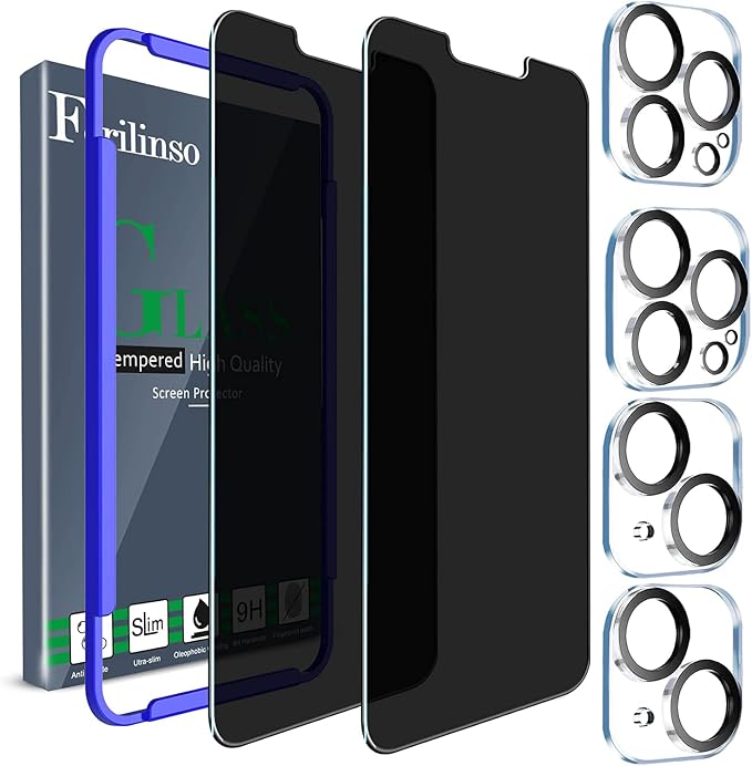 Ferilinso for iPhone 14 Plus iPhone 13 Pro Max Privacy Screen Protector 2 Pack by Ferilinso