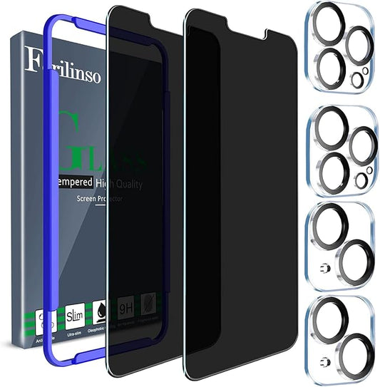 Ferilinso for iPhone 14 Plus iPhone 13 Pro Max Privacy Screen Protector 2 Pack by Ferilinso