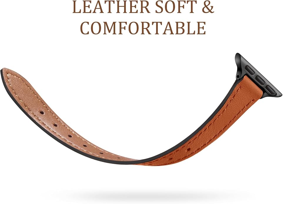 Charlam Slim Leather Band Compatible - Image 3