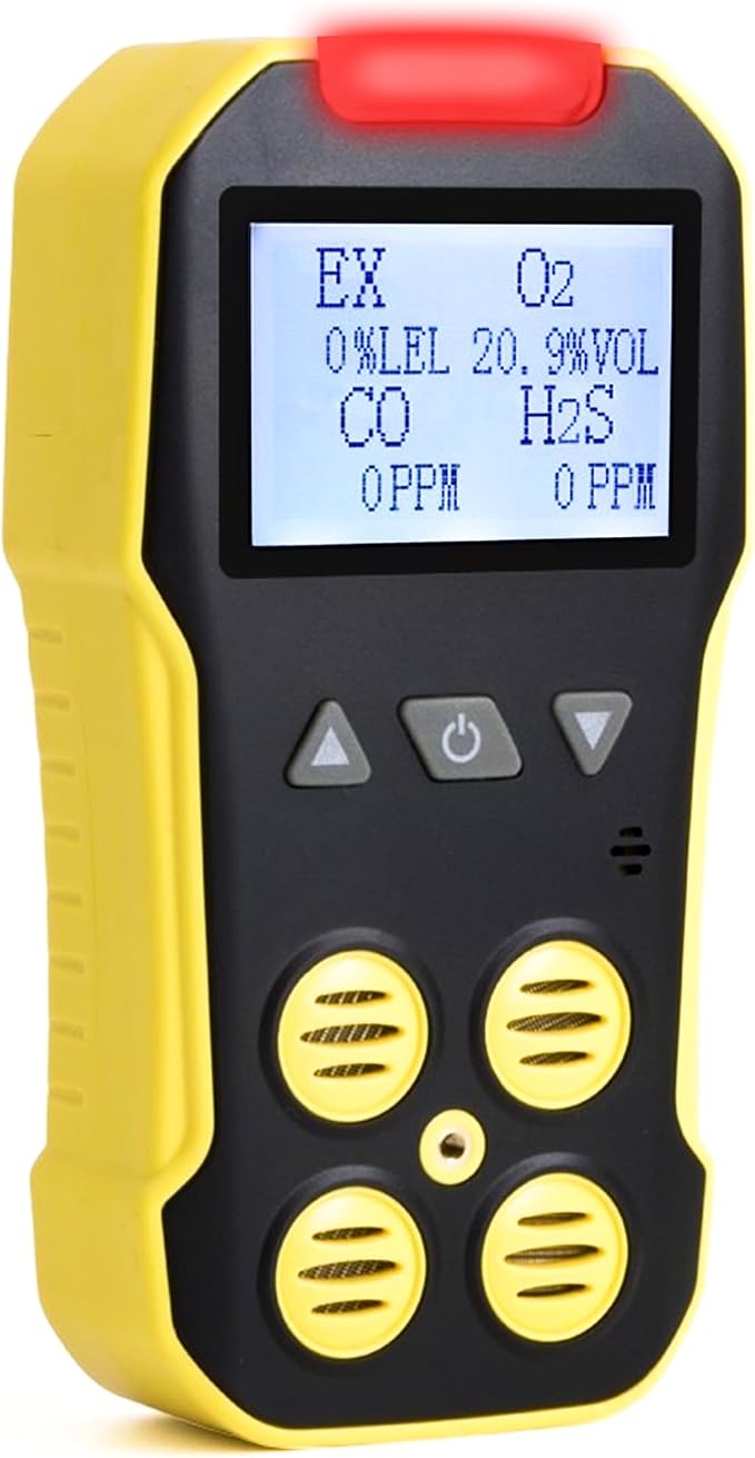 USA NIST Calibrated 4 Gas Monitor by Forensics | O2, LEL | USB Recharge | by FORENSICSDETECTORS