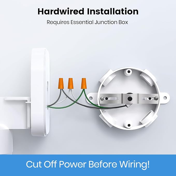 aosu Floodlight Camera Wired, 3K UHD Security Camera Outdoor, 360° Coverage - Image 9