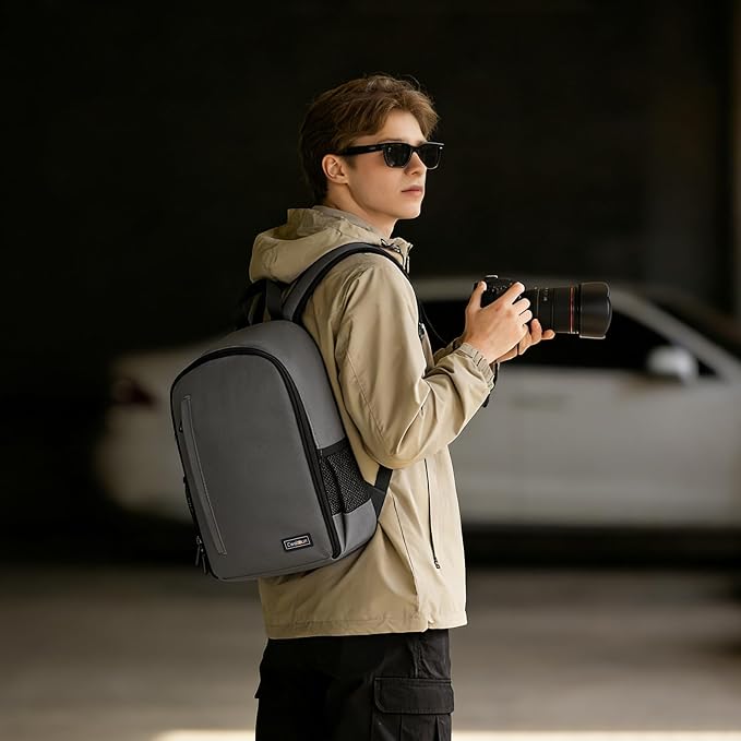 Cwatcun Camera Backpack Professional Camera Bag - Image 2