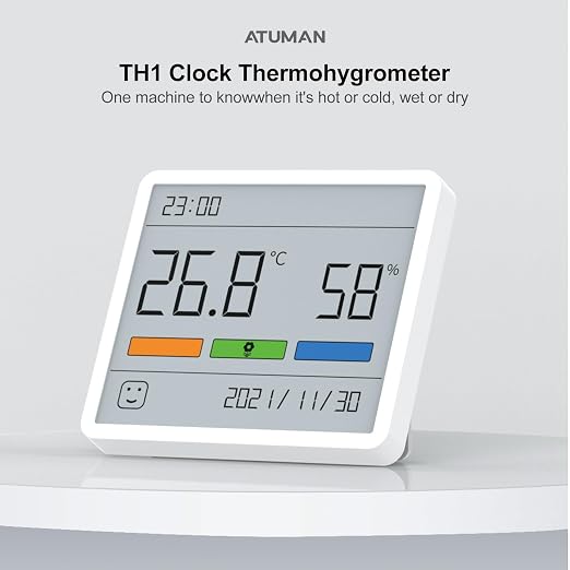 ATuMan TH1 Digital Hygrometer Thermometer, Indoor Temperature Humidity Gauge - Image 7