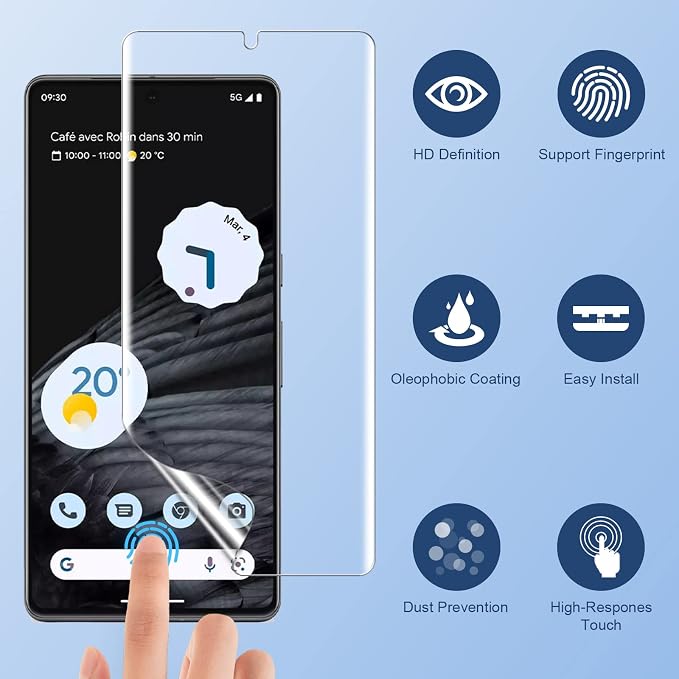 LK 2 Pack for Google Pixel 7 Pro Screen Protector 6.7-inch + 2 Pack Lens - Image 7