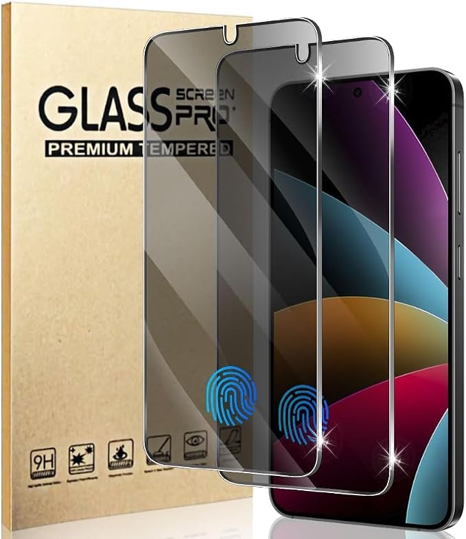 2 Pack Galaxy S25 Anti spy Privacy Screen Protector, 9H Tempered Glass by Unknown
