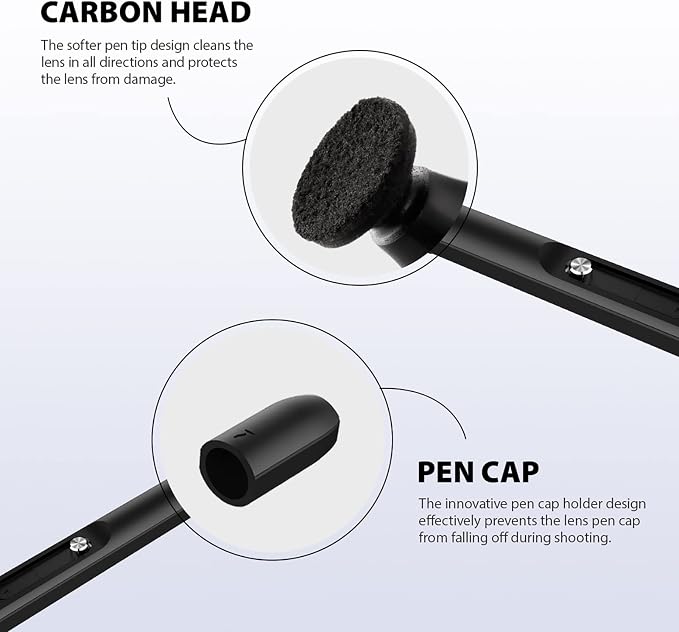 VSGO Professional Lens Cleaning Pen, Double-Ended Lens Brush - Image 7