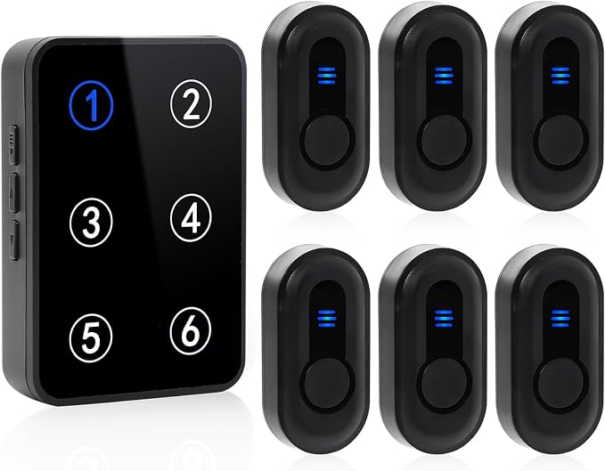 Wireless Caregiver Pager Call Button Nurse Call System 500Ft Range by SANJIEGuardSecurity