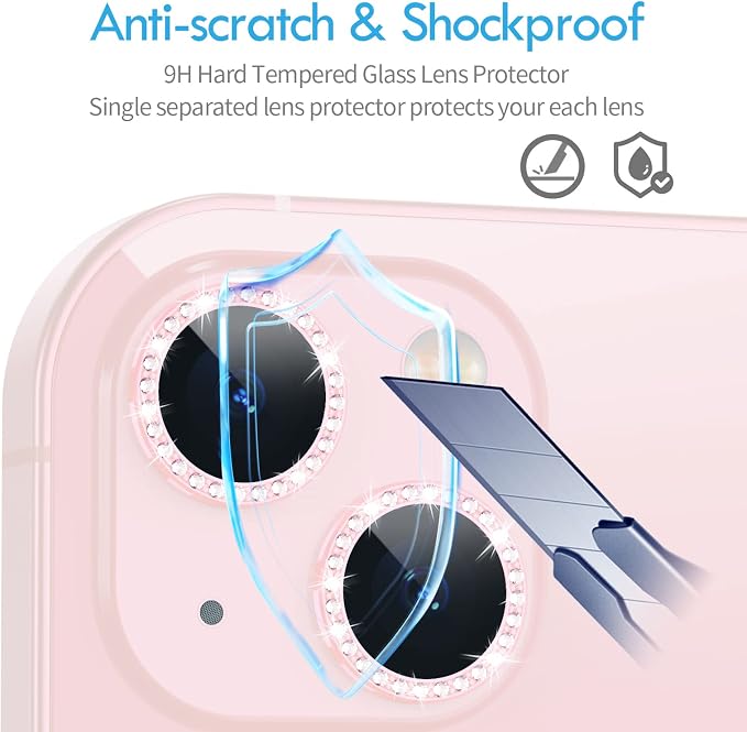 Bling Diamond Individual Camera Lens Protector - Image 7